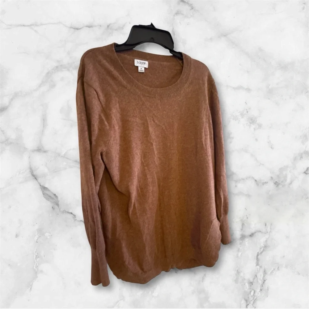 J. Crew Women's Tan Crew Neck Sweater